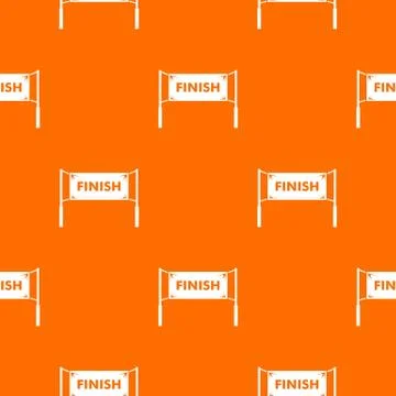 Finish line gates pattern seamless Stock Illustration