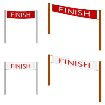 Finish line Stock Illustration