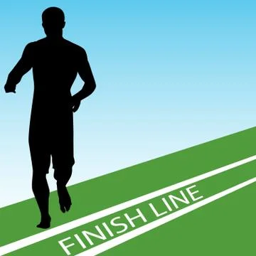 Finish line Stock Illustration