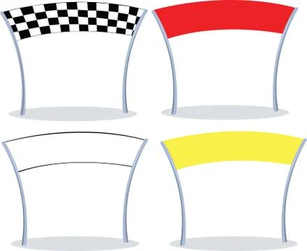 Finish lines Stock Illustration