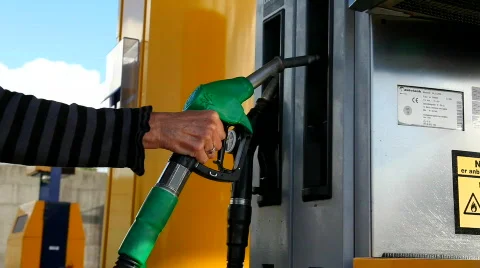 Finish petrol pump Stock Footage 848304
