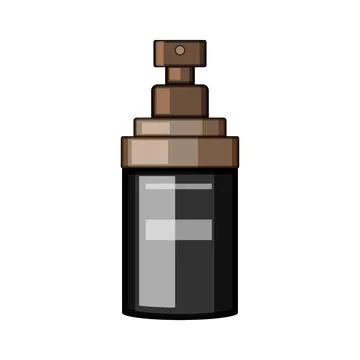 Finish setting spray cartoon vector illustration Stock Illustration