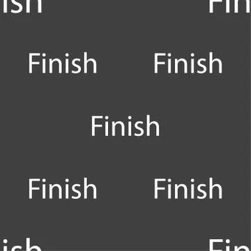 Finish sign icon. Power button. Seamless pattern on a gray background. Vector Stock Illustration