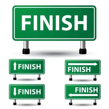 Finish sign Stock Illustration