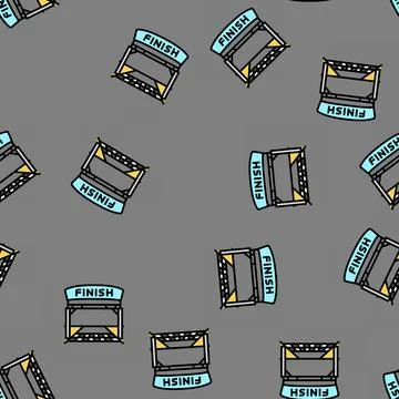 Finish vehicle speed auto vector seamless pattern Stock Illustration