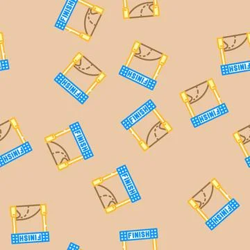 Finish vehicle speed auto vector seamless pattern Stock Illustration