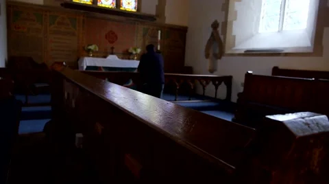 Finished in Church Stock Footage 41582445