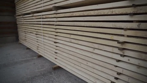 Finished goods warehouse refractory materials Stock Footage 79290499