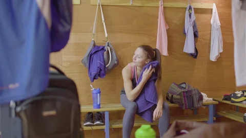 Finished Gym Workout Wide Stock Footage 77024879