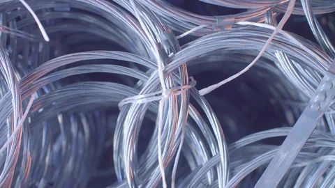 Finished metal net Stock Footage 97852325