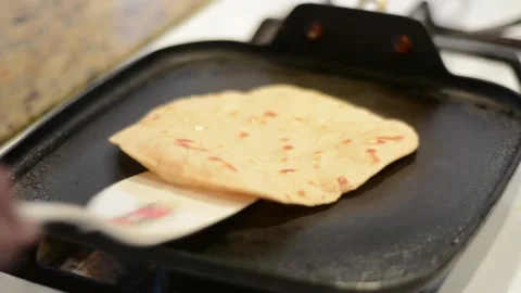 Finished Roti Stock Footage 136059366