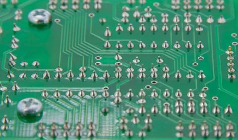 The finished Solder electronics PCB Stock Photos