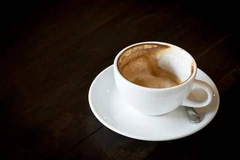 Finished stain coffee cup Stock Photos