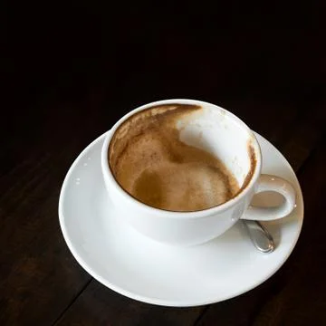 Finished stain coffee cup Stock Photos