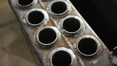 Finished welding seam, before further processing with a grinding machine. 動画素材 150734664