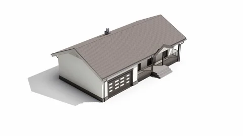 Finished wood frame construction house with plaster on facade. 動画素材 112154392