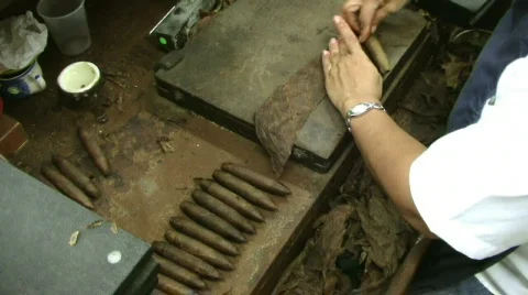 Finishing Cigar 스톡 동영상 145988