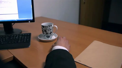 Finishing Last Folder Work Late Night In Office Stock Footage 36199730