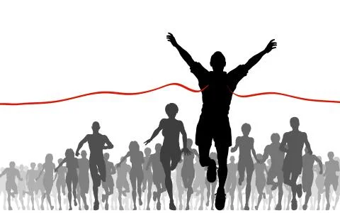 Finishing line Stock-Illustration