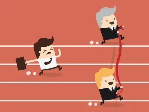 Finishing line Stock Illustration