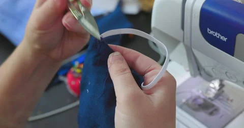 Finishing A Mask Stock Footage 136783410