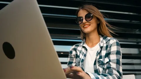 Finishing Work with Laptop 動画素材 80704309