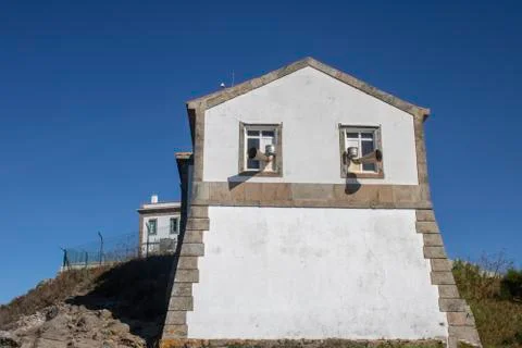 Finisterre lighthouse. Stock Photos