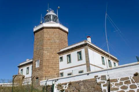 Finisterre lighthouse. Stock Photos