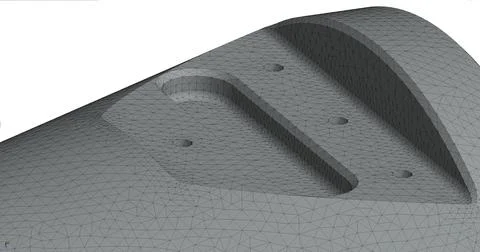 Finite element analysis - 3D Illustration Stock Illustration