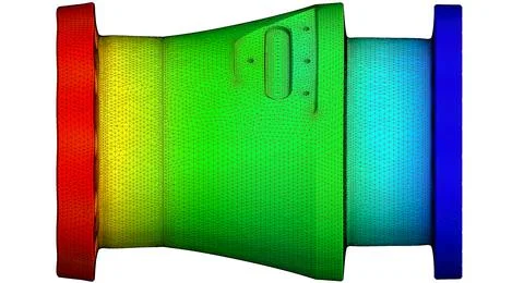 Finite element analysis - 3D Illustration Stock Illustration