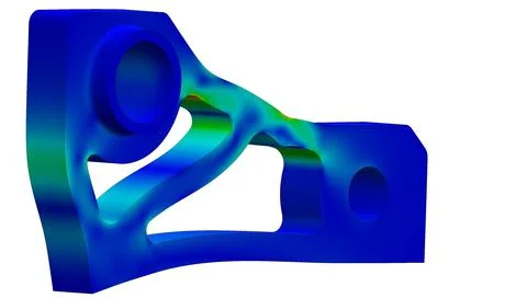 Finite element analysis - 3D Illustration Stock Illustration