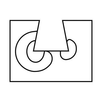 Finite element analysis mechanical engineer line icon vector illustration Stock Illustration