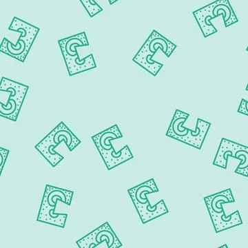 Finite element analysis mechanical engineer line vector seamless pattern Stock Illustration