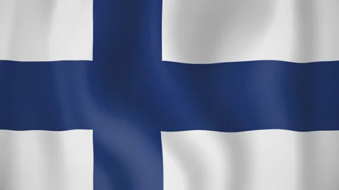 Finland animated flag. Seamless loop. 4K Stock-Footage 145439710