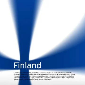 Finland blurred flag background. Pattern in the colors of the finnish flag Illustrazione stock