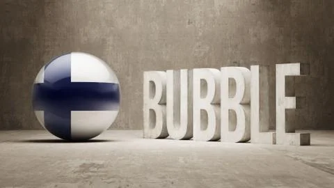 Finland. Bubble  Concept. Stock Illustration