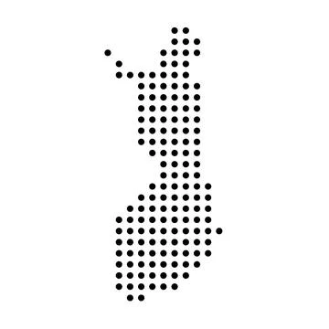 Finland dotted vector map Stock Illustration