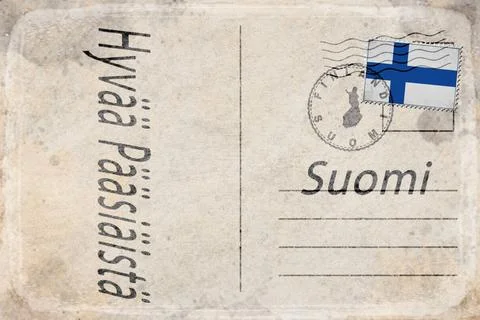 Finland Easter Sunday Background Stock Illustration