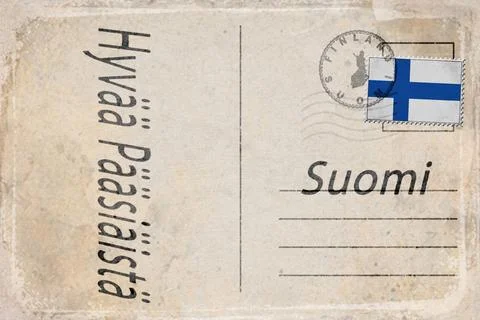 Finland Easter Sunday Background Stock Illustration