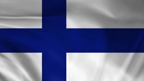 Finland flag animation Stock Footage 245552397