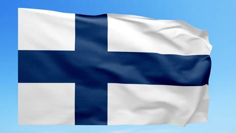 Finland Flag Animation – Seamless Loop (4K UHD) Stock Footage 318723942