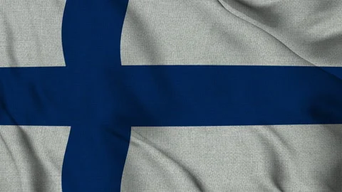 Finland Flag Animation Seamless Loop Waving in the Wind - 3D (4K UHD) 스톡 동영상 320597205