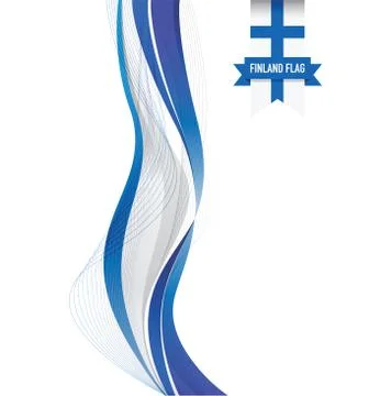 Finland flag background Stock Illustration