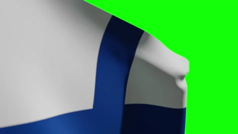 Finland Flag Close Видео 134845243