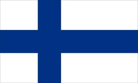 Finland Flag Design Stock Illustration