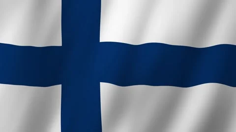 Finland Flag Fluttering in the Wind 動画素材 274434217