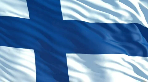 Finland flag Stock Footage 622893