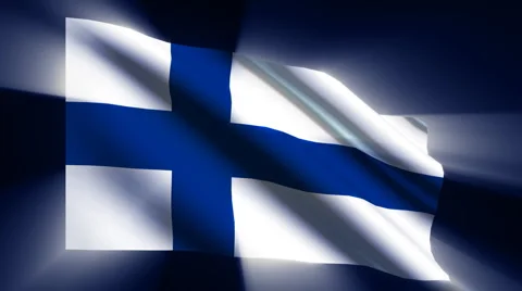 Finland Flag Video stock 888298
