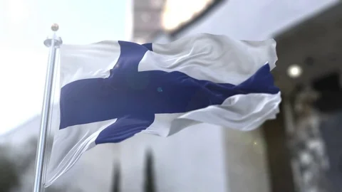 Finland Flag Video stock 82653218