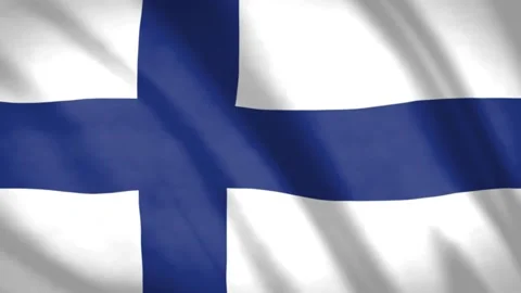 Finland Flag  Video stock 188255994